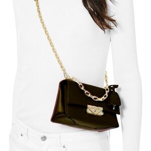 Cece Extra-Small Leather Crossbody Bag Black